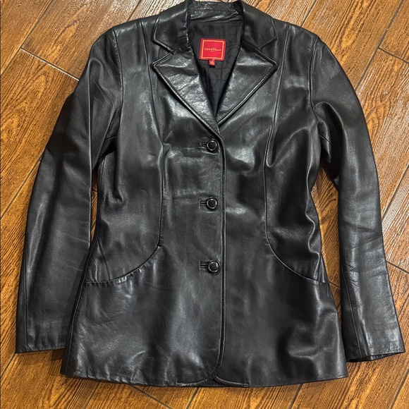 Cole Haan Black Leather Jacket